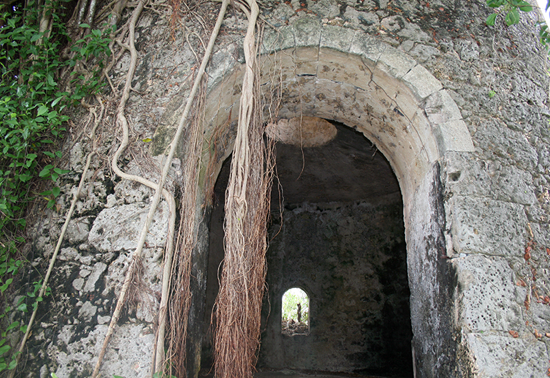  One of the arched bays